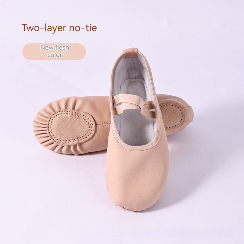 Soft-Sole PU Leather Ballet Shoes – Unisex