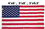 WallSafe™ Nylon Wall-Mounted American Flag | Reinforced Edge Grommets | Made in USA