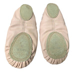DyingSwan Toddler Girls 6T Pink Ballet Slippers Soft Leather No Tie Dance Shoes