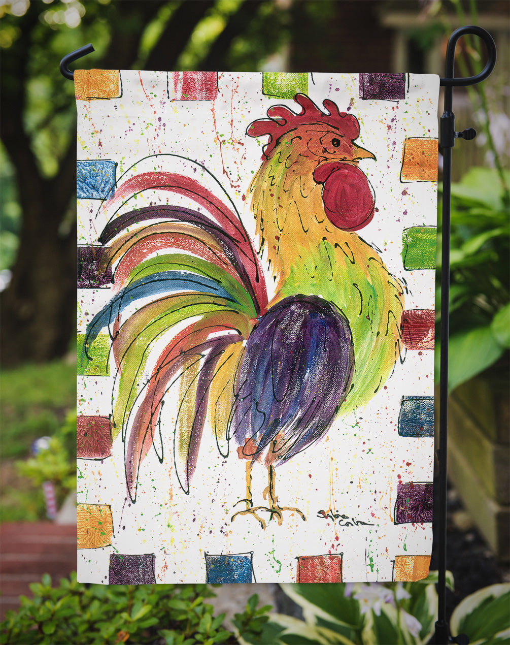 Rooster  Garden Flag – Decorative Outdoor Yard Flag 8071GF
