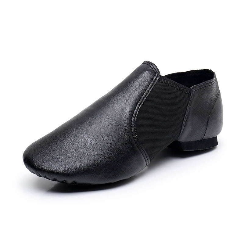 Genuine Leather Jazz Dance Practice Shoes – Soft Sole, Women & Kids