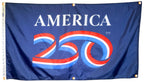 America’s 250th Wall-Mounted Flag | Reinforced Edge Grommets | Made in USA