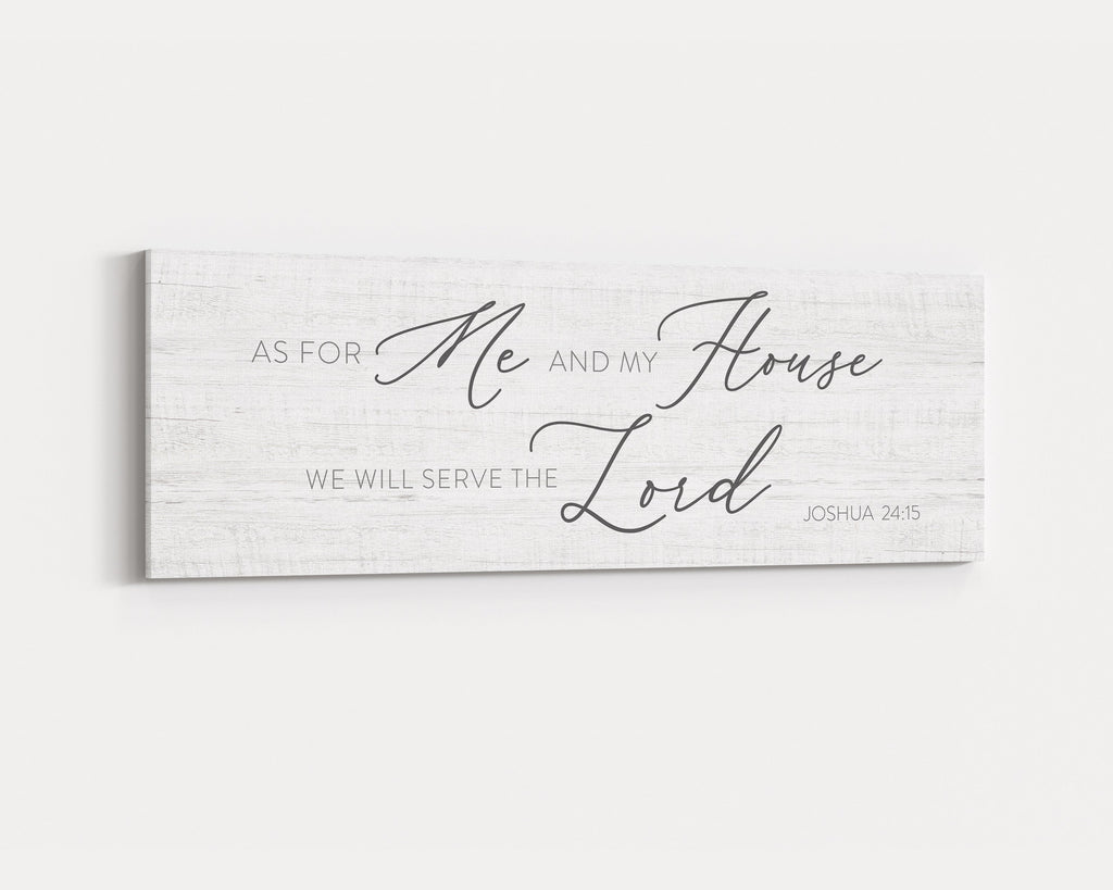 As For Me And My House Sign: Christian Wall Art