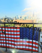 WallSafe™ Nylon Wall-Mounted American Flag | Reinforced Edge Grommets | Made in USA