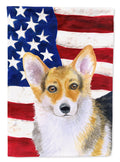 Pembroke Corgi Patriotic Garden Flag - Outdoor Decorative Yard Flag BB9642GF