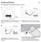 Bagby CLASSIC - Silent Alarm Clock