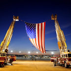 AerialVent™ Ventilated Polyester American Flag for Aerial Display | Made in USA
