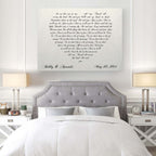 Lyrics In A Heart Canvas - Personalized Canvas
