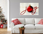 Joy to the World Canvas, Christmas Ornament Joy Sign