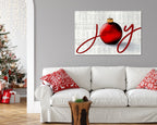 Joy to the World Canvas, Christmas Ornament Joy Sign