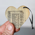 Song & Scripture Heart Ornaments ✨