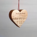 Christmas Carol Heart Ornaments