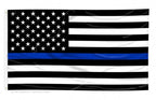 Printed Thin Blue Line American Flag