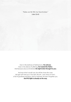 'Thy Will Be Done (Glorious Light)' Easter Greeting Card