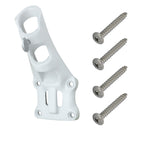 Aluminum 1" Flagpole Bracket - White