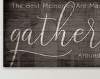 The Best Memories are Made Gathered Around the Table Sign