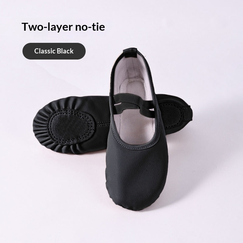Soft-Sole PU Leather Ballet Shoes – Unisex
