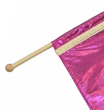 Large Dark Pink Worship Dance Flag