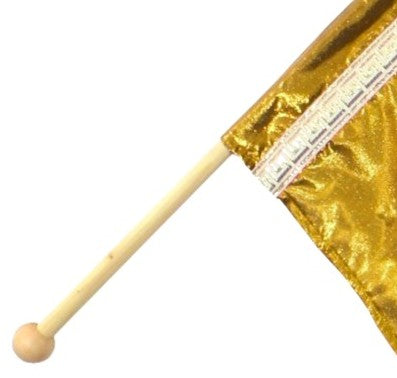 Large Dark Gold Worship Dance Flag