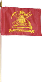 Firefighter Grave Marker Flag - 12"x18" | Made in USA