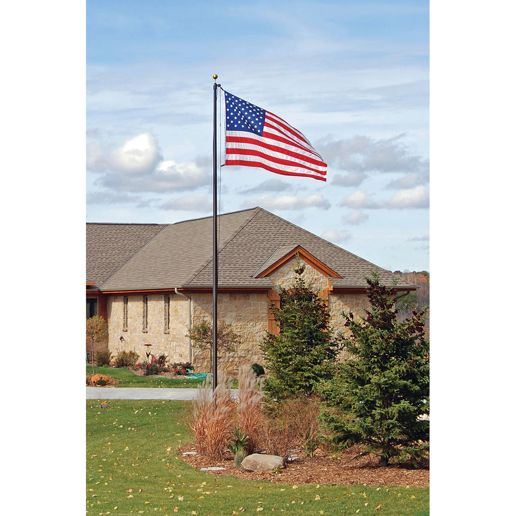 Aluminum Flagpole - External Rope - Heavy Duty, Lifetime Warranty | Made in USA