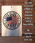 Cabin on the Lake Painting Art - Metal Sign