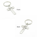 Success 1 Samuel 18 14 Cross Keychain Stainless Steel Christian Gift Inspirational Scripture Key Ring Faith Encouragement