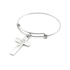 By His Wounds We Are Healed Isaiah 53 5 Cross Bracelet Christian Scripture Faith Jewelry Stainless Steel Bangle