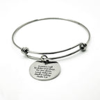 Psalm 4 8 Bracelet In Peace I Will Lie Down And Sleep Christian Scripture Expanding Bangle Faith Jewelry Gift