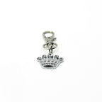 Rhinestone Crown Charm Clip On