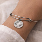Psalm 130 5 Faith Bracelet Christian Scripture Jewelry Stainless Steel Bangle Bracelet Religious Gift For Women