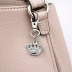 Rhinestone Crown Charm Clip On