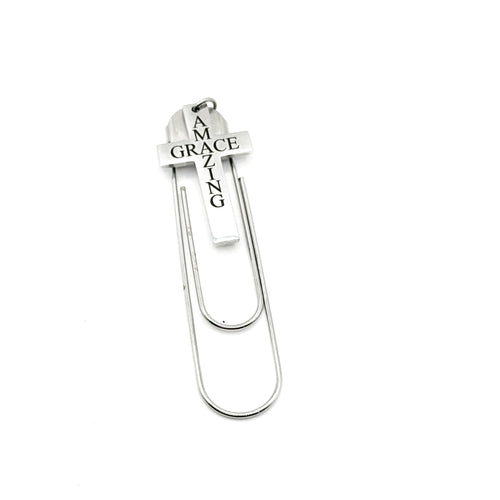 Amazing Grace Cross Paperclip Bookmark