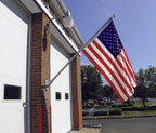 8' Non Tangle Outrigger Aluminum Flagpole Kit - Light Commercial Use