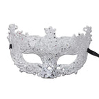 Silver and Black Venetian Masquerade Eye Mask | Elegant Party Accessory