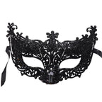 Silver and Black Venetian Masquerade Eye Mask | Elegant Party Accessory
