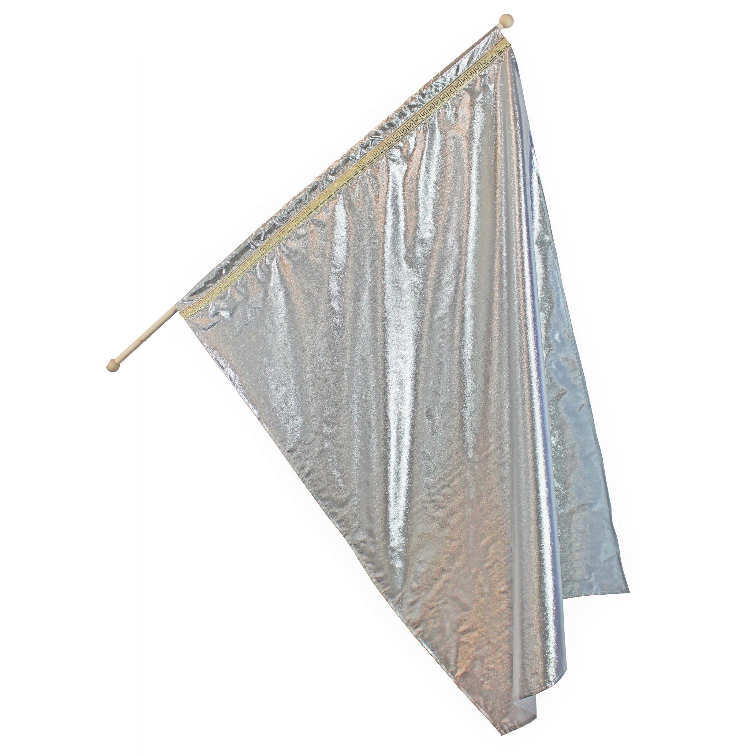 Medium Silver Worship Dance Flag