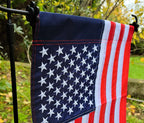 U.S. Garden Flag 12"x18" – Embroidered Stars & Sewn Stripes | Made in USA